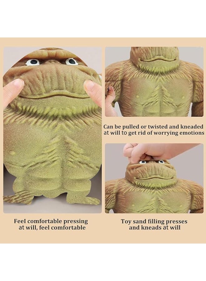 Gorilla Toy, Anti-Stress Monkey Toy, Monkey Kong Stretchable Rubber Monkey, Stretchable Gorilla for Adults, Children and Home School (Multicolor, 6 x 6 cm) - Image 4